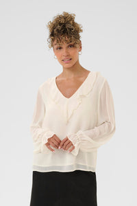CREAM Flake Whisper white Top
