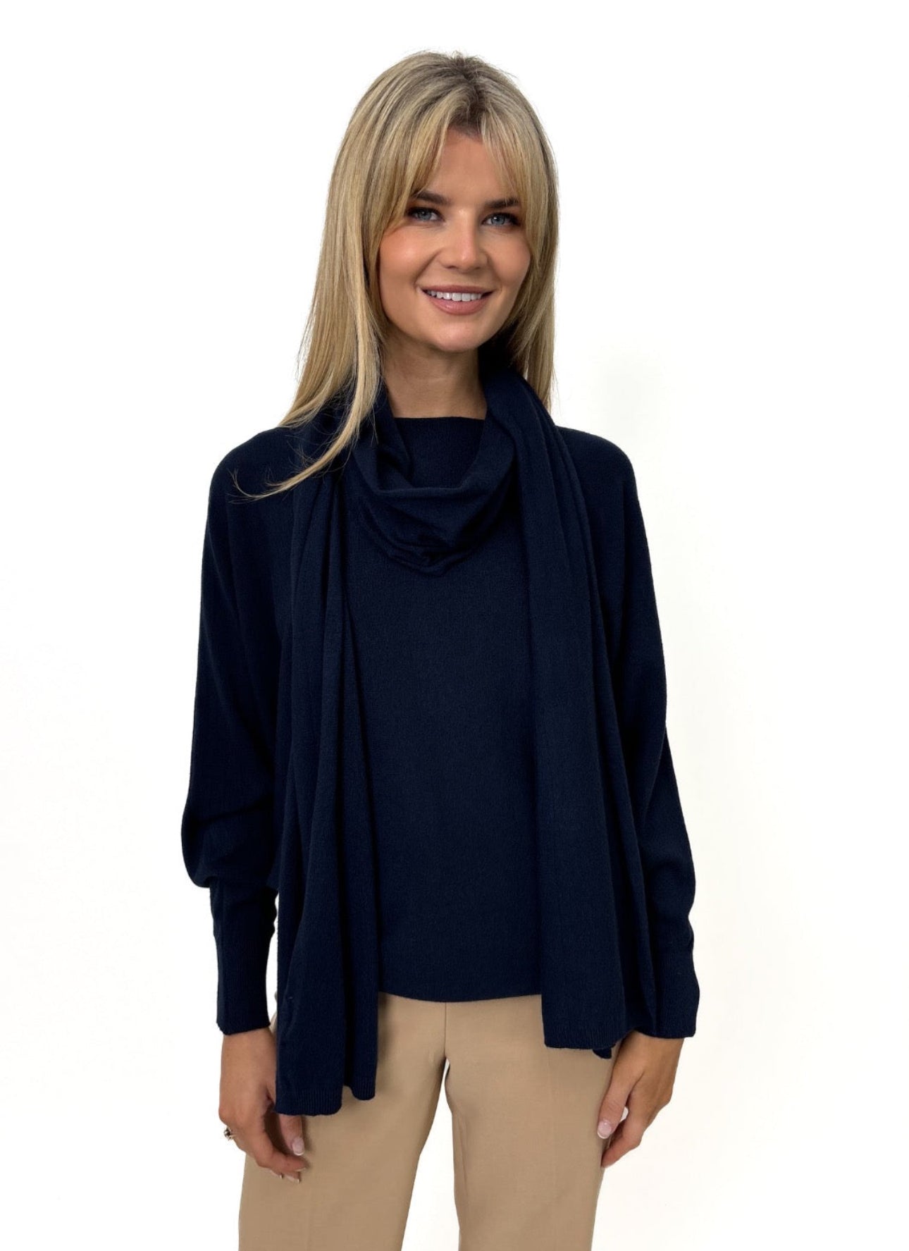 Kate & Pippa Matera scarf in Navy