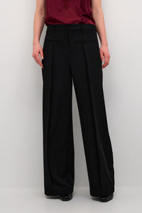 CREAM Bito Wide Leg Trousers Black