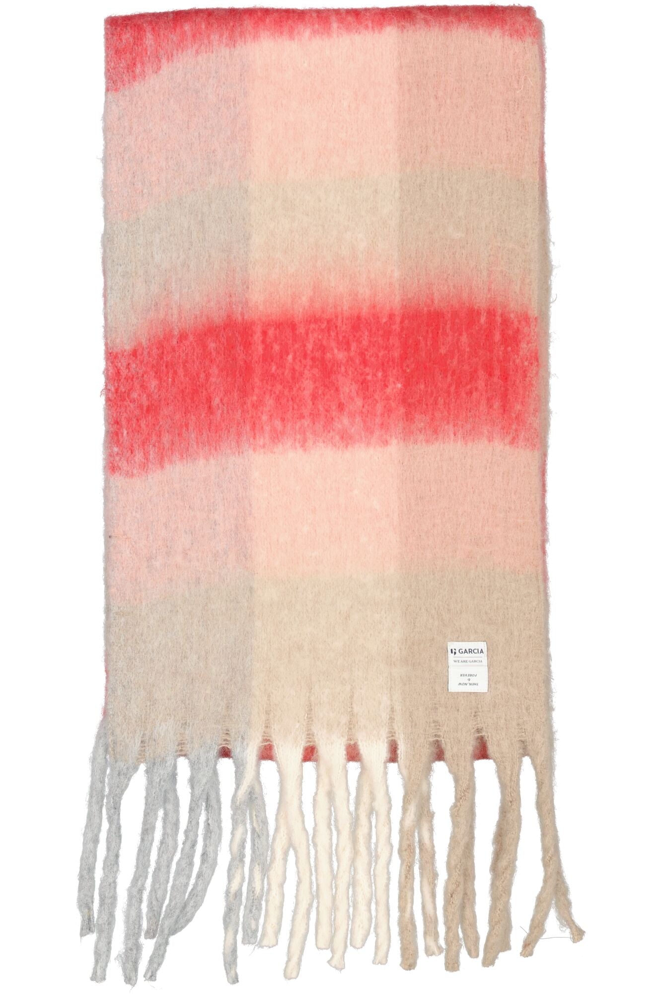 Garcia Red Cream Scarf