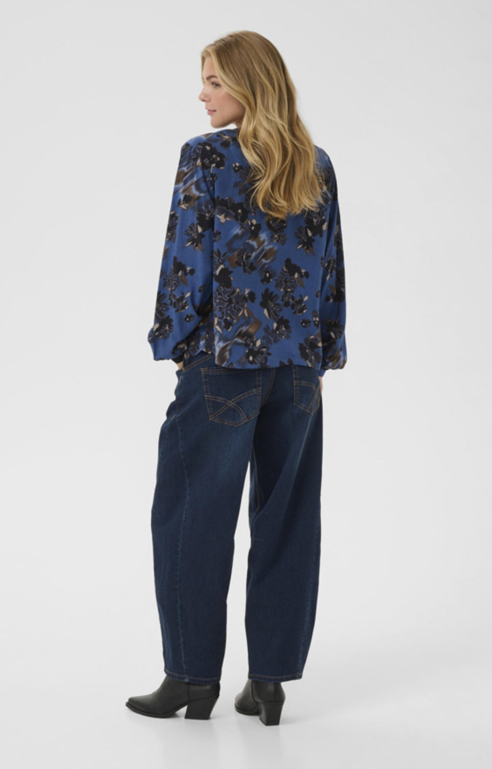 CREAM Tiah Galaxy Blue Top