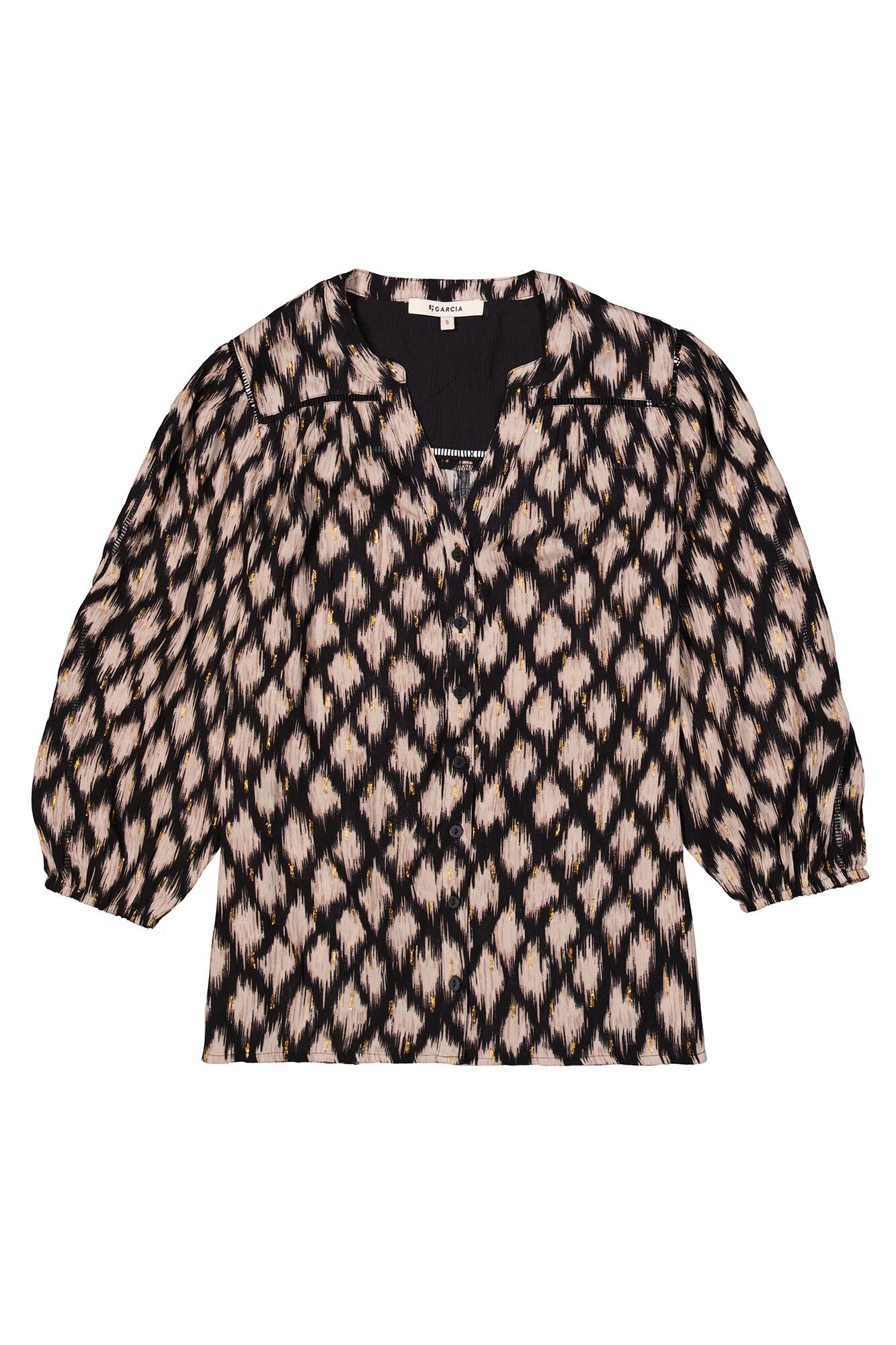 Garcia Black Cream top sparkle