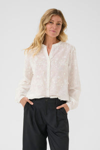 CREAM Hilda White Lace Shirt