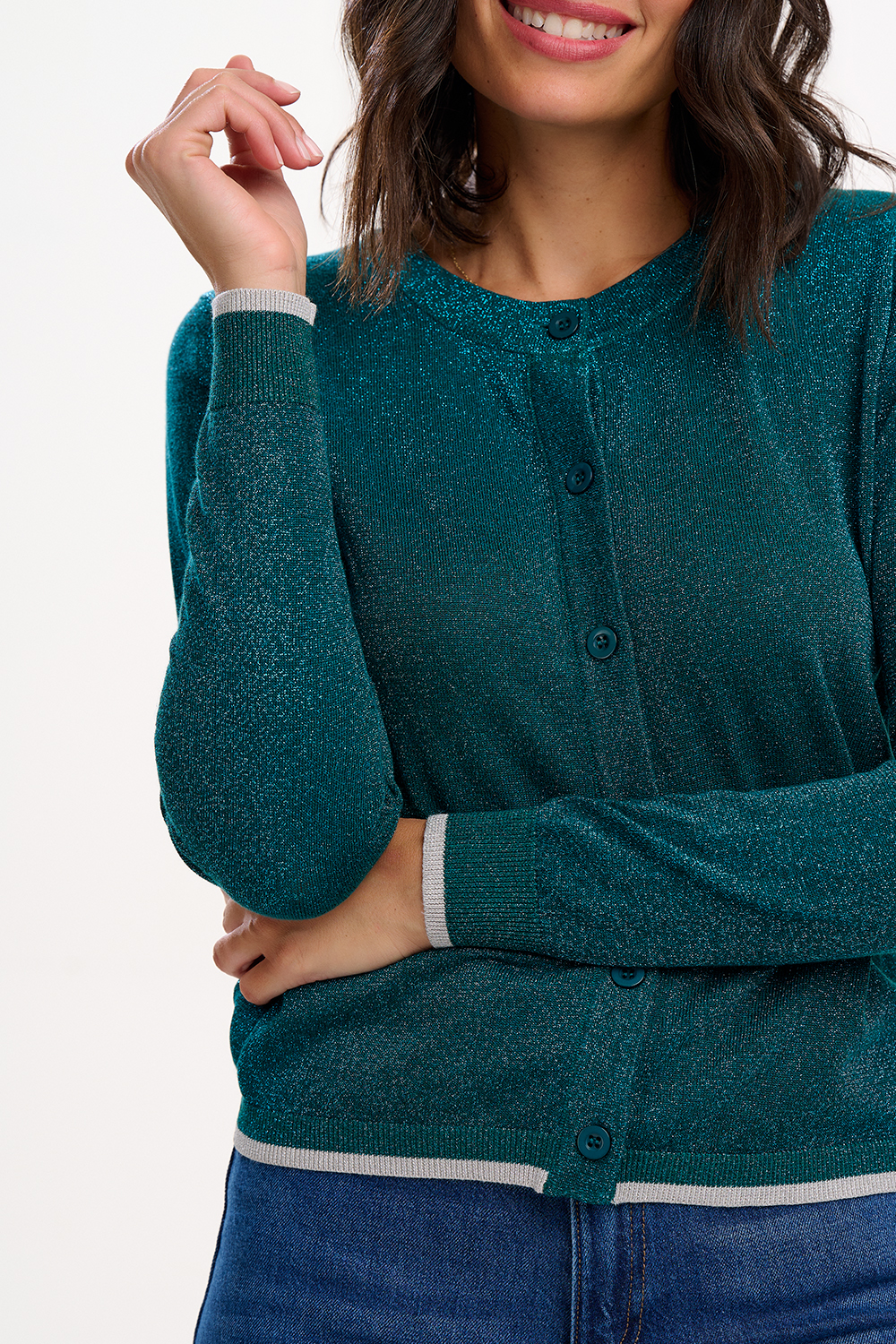 Sugarhill Ophilia Teal Cardi