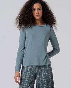 Surkana Bamboo Top Muted Aqua