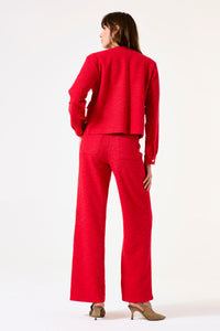 Garcia Red Bouclé Trousers