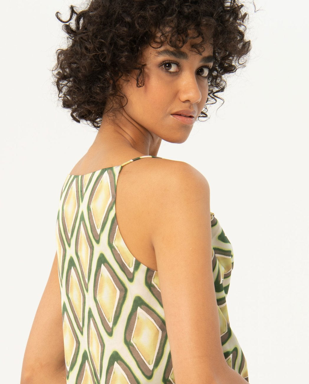 Surkana Tisa Draped Green Top