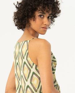 Surkana Tisa Draped Green Top