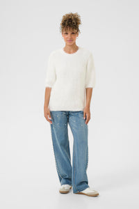 CREAM Lini Whisper White Jumper