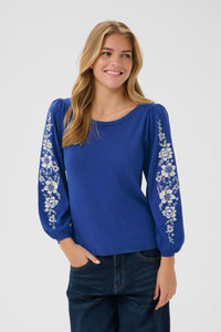 CREAM Villea Jumper Blue