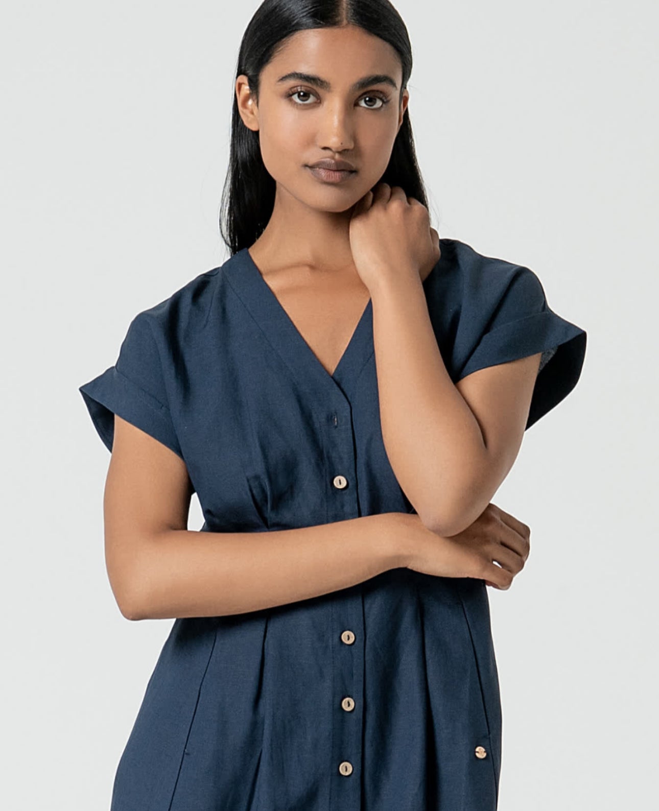 Surkana Tink Dress in Navy