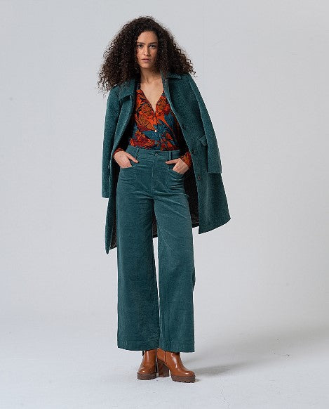 Surkana Teal Cord Trousers