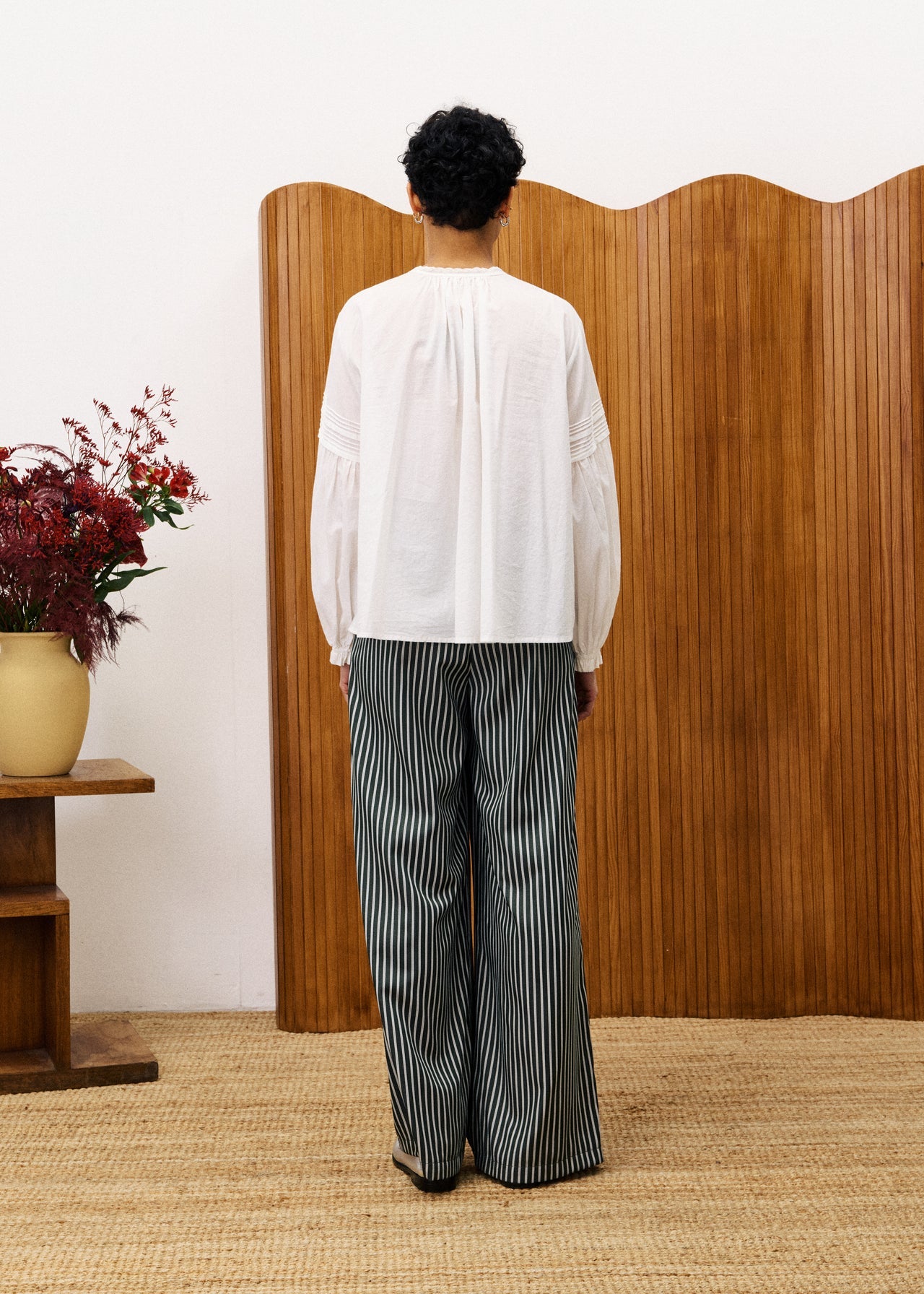 FRNCH Aster Moss Green Trousers