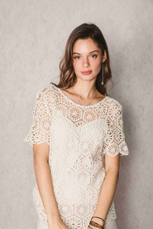 Antique Lace Style Top