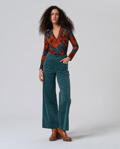 Surkana Teal Cord Trousers
