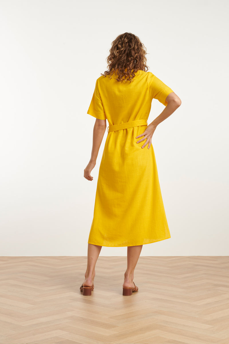 Smashed Lemon Yellow Sunshine Dress