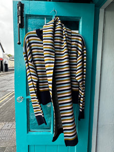 FRNCH Stripe cardi & scarf