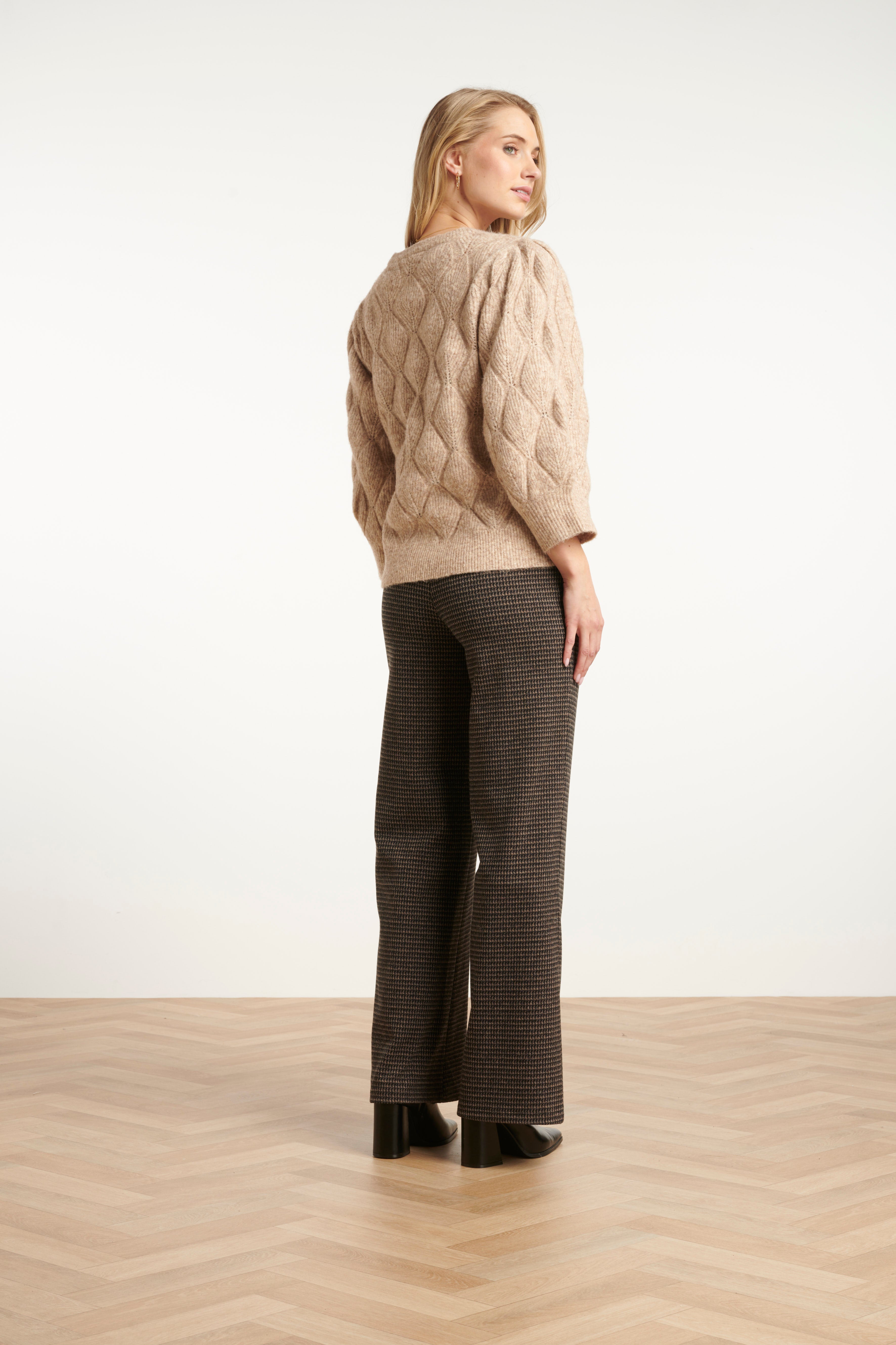 Smashed Lemon Herringbone Trousers