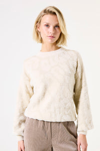 Garcia Ivory embossed Jumper