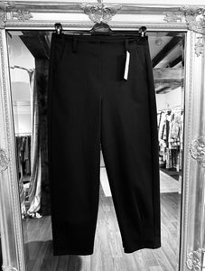 Zola Pin Tuck Trousers in Black