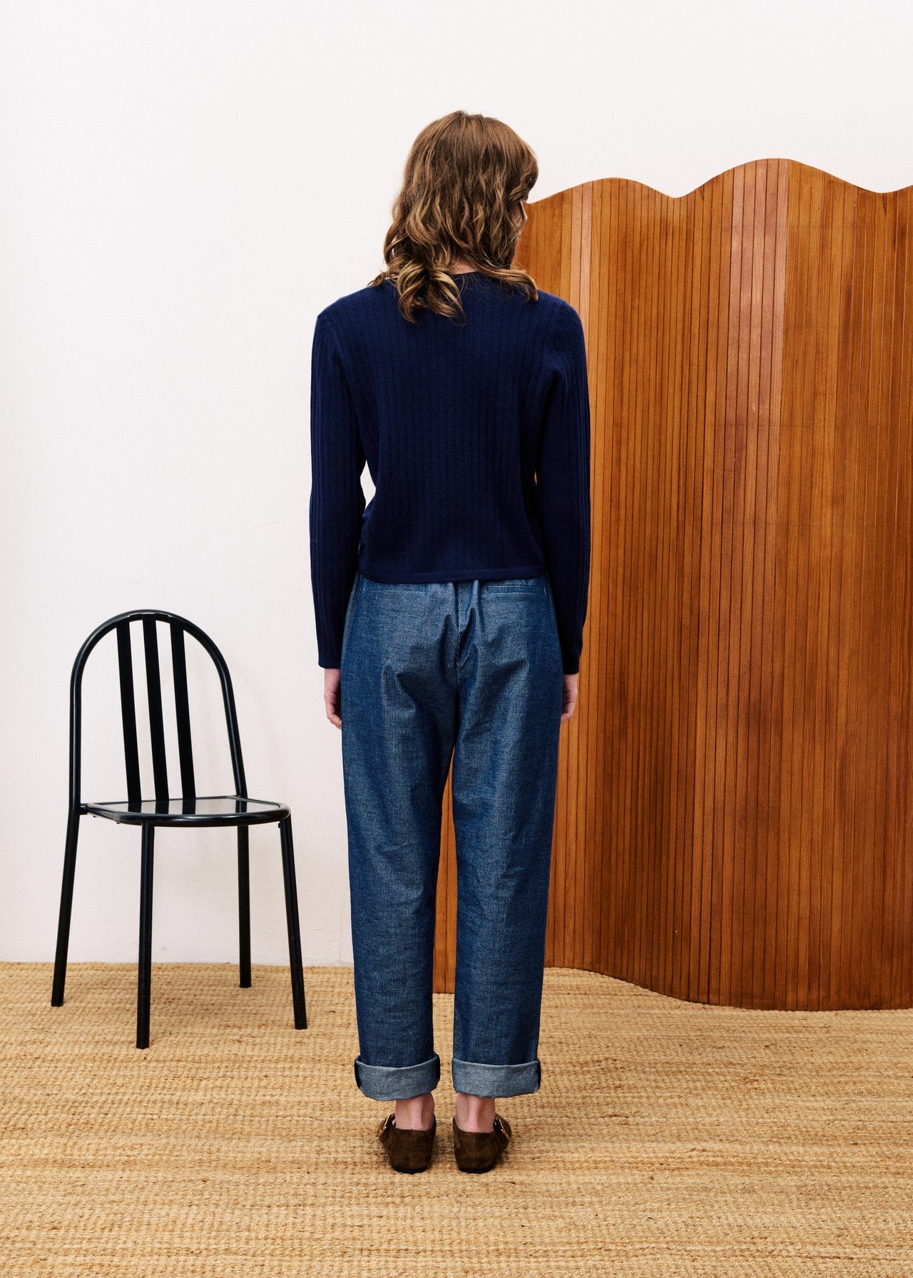 FRNCH Veronique Navy Cardi