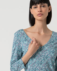 Surkana Kaal Top in Turquoise