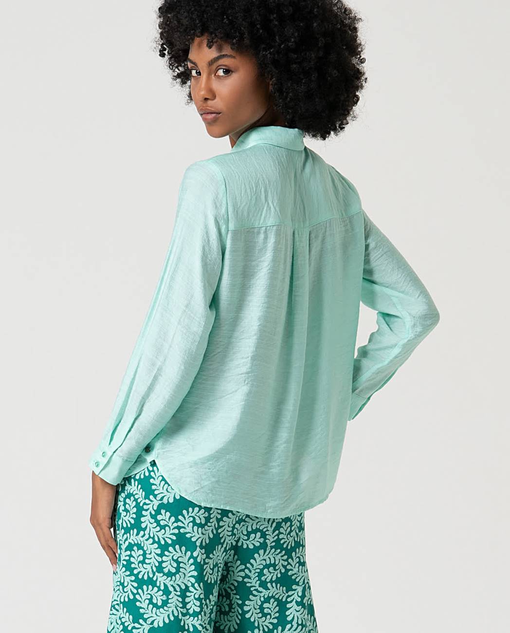 Surkana Millie Aqua shirt
