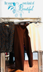 Zola Pin Tuck Trousers in Choclate