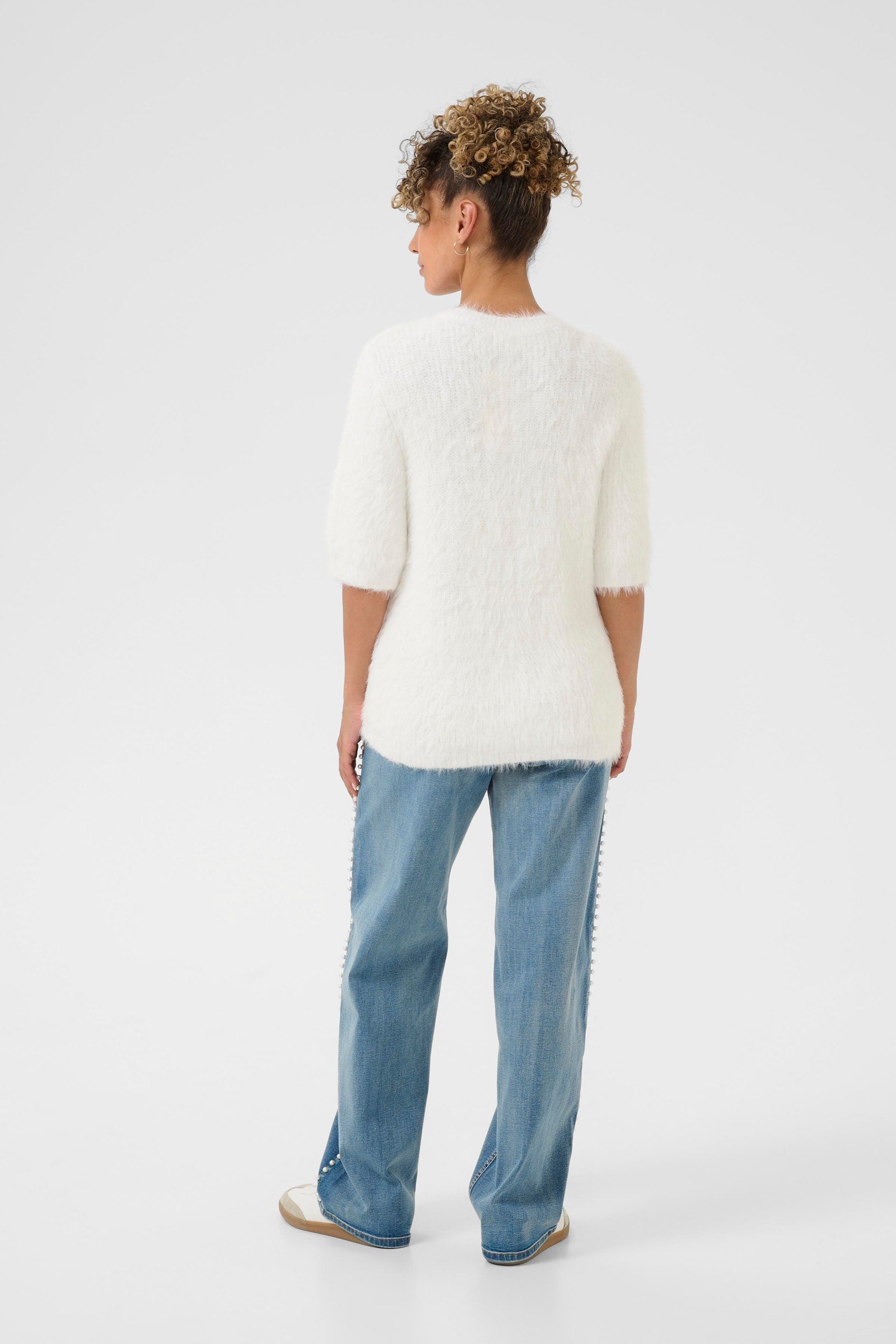 CREAM Lini Whisper White Jumper