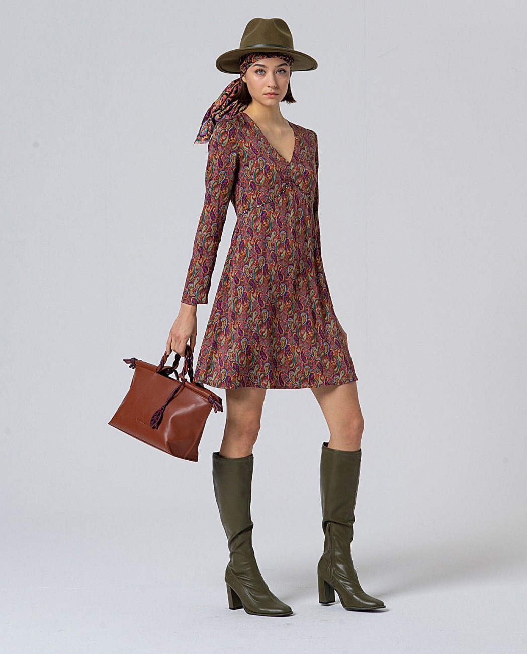 Surkana Knee Length Skater Dress