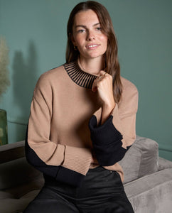 Surkana Black & Camel jumper