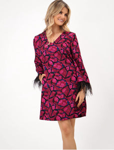 Kate & Pippa Taylor Magenta dress