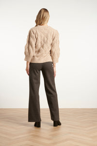 Smashed Lemon Herringbone Trousers