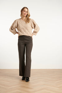 Smashed Lemon Herringbone Trousers