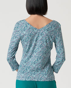 Surkana Kaal Top in Turquoise