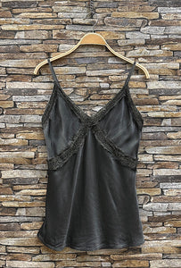 Choklate lace camisole grey