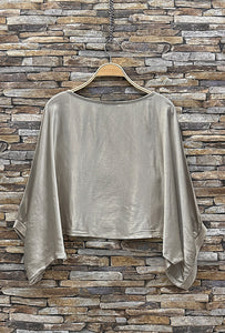 Alicia top in Taupe