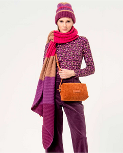 Surkana Long Chunky Scarf Purple