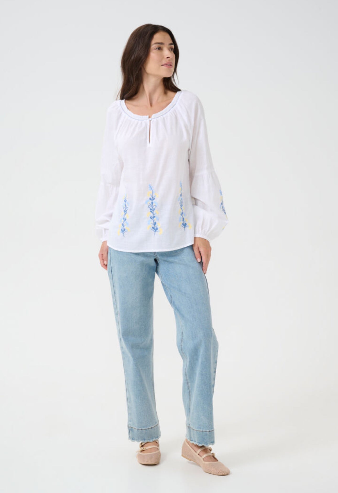 CREAM Sara embroidered shirt