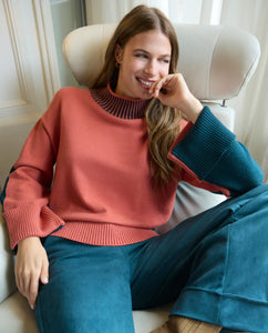 Surkana Tile two tone jumper