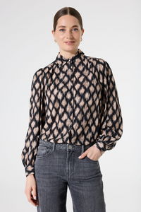 Garcia Black Cream Shirt