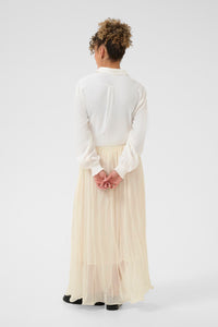 CREAM Flake Skirt Whisper white