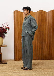 FRNCH Chester stripe Shirt Jacket
