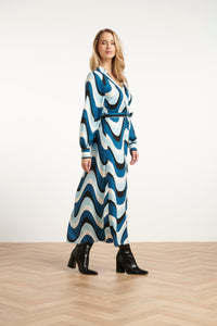 Smashed Lemon Blue Wave dress