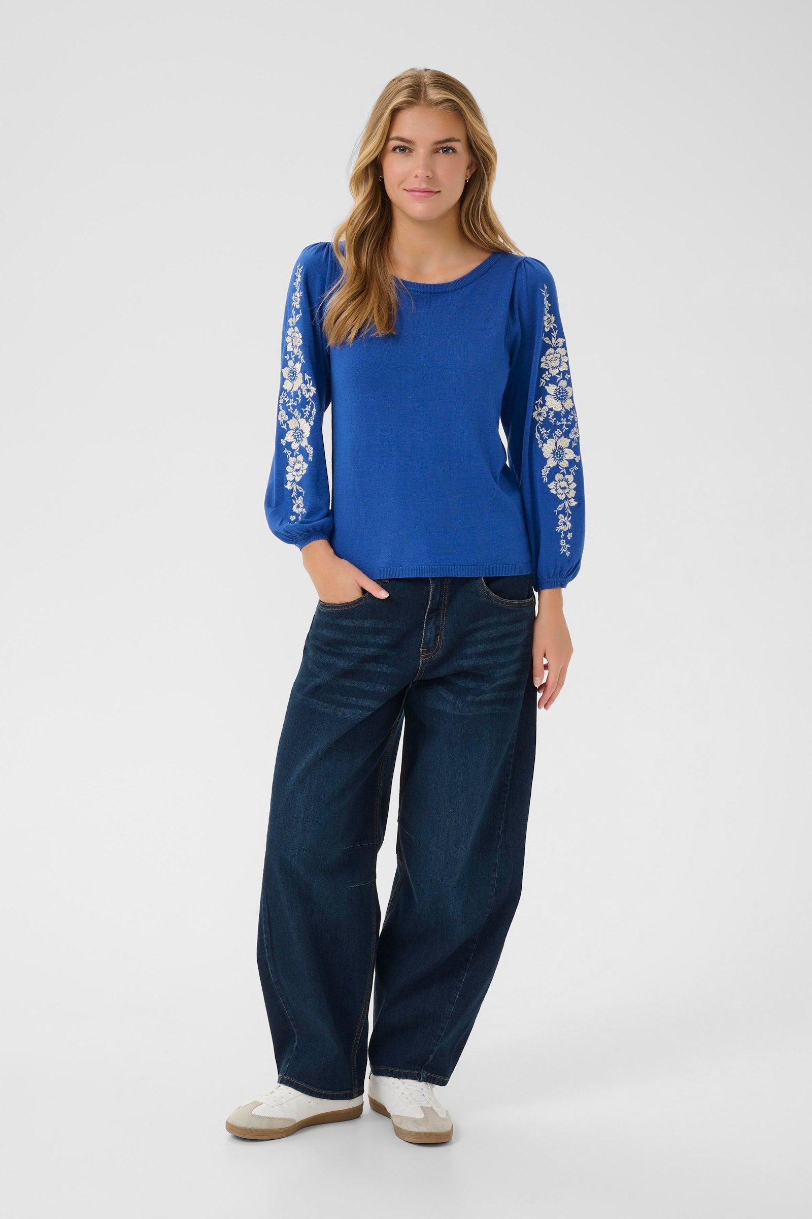 CREAM Villea Jumper Blue