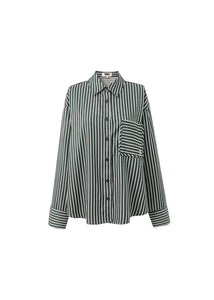FRNCH Chester stripe Shirt Jacket