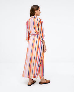 Surkana striped shirt dress